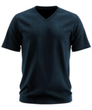 Adro Mens V Neck T-Shirt|100% Combed Cotton T-Shirt|V-Neck Half Sleeve T-Shirt|Vn24-M-Pln-Sb-S Teal