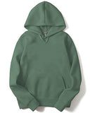 Adro Men'S Cotton Neck Hooded Sweatshirt (H22-M-Pln-Pt_Pista_M)