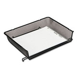 RolodexTM Wire Mesh Nestable Stacking Side Load Tray TRAY,STACK,MESH,LTR,BK (Pack of10)