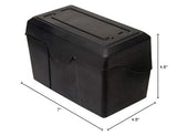 Innovative Storage Designs Plastic Card File, 4 X 6, 300-Card Capacity, Black