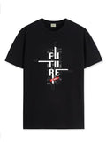 Adro Men'S Graphic Printed 100% Cotton T-Shirt - Regular Fit, Printed T-Shirts For Men (Rn24-Ftr-Bl_Black_S)