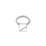 JewelrySupply Half Round Wire 18 Gauge Dead Soft Sterling Silver (Sold by The Foot)