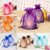 Drawstring Organza Bag 5 X 6 Inch(30Pcs) Multi Potlie Bag,Pouch, Return Gifts Goodies Bag Best for Weeding,Anniversary,Party Fav
