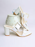 Shoetopia Girls Girls-Heel-990 White Heeled Sandal - 8 Uk (Girls-Heel-990-White),White,8,B0CRPFWHBK