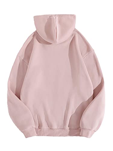 Toplot Men'S Causal Solid Woolen Blend Hoodie With Hooded Neck (Mens-Hoodie-5047-Peach-S),Peach,,B0BM4CMZV6