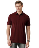 Adro Premium Cotton Polo For Men (Pn23-H-Pln-Mr_Maroon_2Xl)