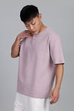 Fyltr Men'S Solid Fit Oversized T-Shirt (Fylss25Mts-303_Lavish Lilac,Lavish Lilac,Lavish Lilac,L