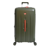 Jump Uppsala RigidMoss GreenExtra Large72Cm Expandable Hardsided 8 Wheel Cargo Luggage With Tsa Lock, AntiTheft Zipper, Name