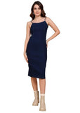 Nifty Women'S Denim Stretchable Bodycon Dress (1476_Bsc_M_Blue_Medium)