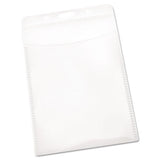 PVCFree Badge Holders, Vertical, 3 x 4, Clear, 50/Pack