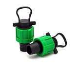 (10Pack) Drip Irrigation Tubing End Cap Plug 1/2 Universal Perma Connector Barbed Locking Fitting Fits All Brands 1617mm 