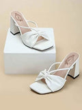 Shoetopia Girls 1296 White Heeled Sandal - 8 Uk (Girls-1296-White),White,8,B0CQK2NZT4