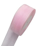 Chenkou Craft Solid Pink Organza Ribbon Assorted 50 Yards 1 Roll Craft Bow Party Decoration Packing Ribbons (Pink, 2(50mm))