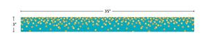 Teacher Created Resources Teal Confetti Straight Border Trim (Tcr8869)