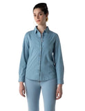 Inkd Women'S Regular Fit Shirt (Inkaw23Wsh-027_Frosty Glacial,Frosty Glacial,Frosty Glacial,L