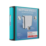 Staples 3-inch 3-Ring Better Binder, Light Blue, 2/Pack (ST55891-CCVS)