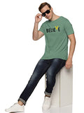 Adro Men'S Believe Design Printed T-Shirt (Rnr-M-Bvv-Pt_Pista_Xl)