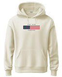 ADRO Hoodies for Men 320 GSM Soft Cotton Hoodie Fabric Long Lasting Printed Hoodies for Winter | Mens Hoodies | Sweatshirt for Men|H24-FLAG-WS-2XL White Sand,White Sand