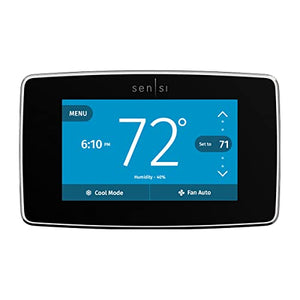 Emerson Sensi Touch Wi-Fi Smart Thermostat With Touchscreen Color Display, Works With Alexa, Energy Star Certified, C-Wire Requi