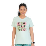 Rupa Colors Playsure Printed Cotton Blended Round Neck Women'S T-Shirt Short-Sleeve Pack Of 1,Mint GreenApparel,M