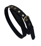 Generic Xxl Oversize Plussize Women Nerrow Sleek Casual Fabric Microprint Belt Black