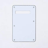 Musiclily 6 Hole Strat Back Plate Tremolo Trem Cavity Cover for Fender USA/Mexican Standard Stratocaster Modern Style Electric G