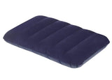 Auraaq Inflatable Velvet Air Pillow Travel Headrest Accessory For Plane Flight Bus Journey And Office Pack Of 1.
