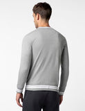 Fyltr Men'S Crewneck Sweatshirt With Stripe Rib Detail - Full Sleeve | Utility Pockets | Casual Winterwear For Men,Grey-Tastic,Grey-Tastic,S
