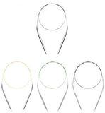 Kosweem Aluminium Fix Circular Knitting Needles Pins 80Cm No. 9,10,11,12 Woolen Artefacts Like Sweaters, Muflers, Caps Etc, Pair