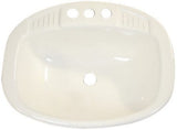 Lasalle Bristol 16 270PW 16 x 20 White Oval Sink