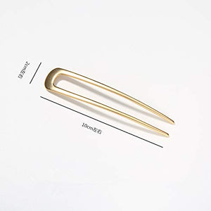 2 Pack U-Shaped Metal Hair Fork Hair Clips Stick Pin Hairpins Hair Comb for Updo Hair Fork Beauty Tools Hair Accessories for Gir