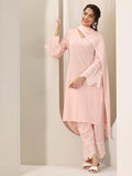 Libas Women'S Pure Cotton Kurta Sets (99260_Pink_M)