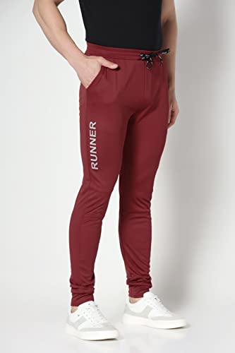 Toplot Men'S Regular Fit Trackpant (Track-Pant-5070-Maroon-32) Red,Red,32,B0BV6Z6DF2