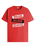 Adro Men'S Solid Regular Fit T-Shirt (Rn24-Dba-Rd_Red