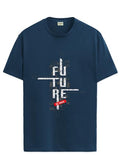 Adro Men'S Graphic Printed 100% Cotton T-Shirt - Regular Fit, Printed T-Shirts For Men (Rn24-Ftr-Sb_Teal_L)