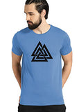 Adro Triangle Mens Printed T-Shirt (Rnr-M-Tkt-Sk_Skyblue_M)