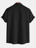 Leriya Fashion Men'S Solid Regular Fit Shirt (Lf-Ms-6246_Black,BlackApparel,L