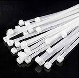 Safe Home Pro Nylon Cable Tie White Self Locking Zip Wire Organiser (100 Pieces In A Bag) (White, 400Mm) Pack Of 1 (1 Bag X 100 