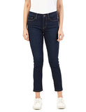 Inkd Women'S Contrast Stitch Stretchable Skinny Fit Jeans,Dark Night,Dark Night,36