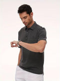 Toplot Men Regular Fit T-Shirt || T-Shirt For Men || Polo T Shirt (Lining-Polo-5238-Black-S),Black,,B0DXL6HS14