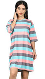 Dhruvi Trendz Womens Lycra Women Western Dresses Regular Fit Dress (Dt-Wd-1050_Turquoise_S)