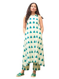 DHRUVI TRENDZ Women's Cotton Floral Regular Fit Kurta Set (DT-K2723&P145_Cream_M)