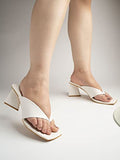 Shoetopia Women'S Block Heel Sandal,White,8,B0BSCBJ6FK