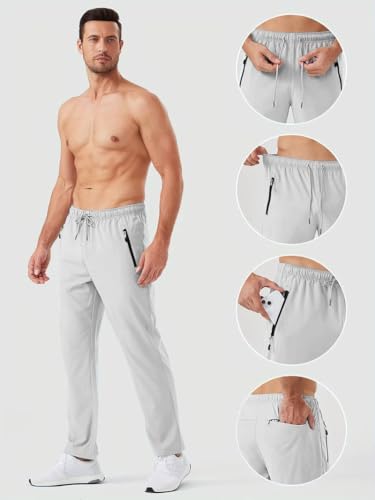 Toplot Track Pants For Men || Activewear Pants || Mens Joggers || Zipper Pocket || Casual Trousers || Stretchable (Sports | Gym | Yoga) (Track-Pant-5217-Grey-32),Grey,32,B0DRCZYNKF