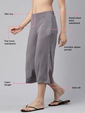Enamor Women'S Relaxed Casual Pants (E064_Ash Grey_L)