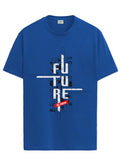 Adro Men'S Graphic Printed 100% Cotton T-Shirt - Regular Fit, Printed T-Shirts For Men (Rn24-Ftr-Rb_Royal Blue_2Xl)