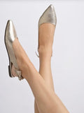 Shoetopia Women'S Flat Ballet Flats,Golden,9,B0CVBF9PZ9