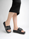 Shoetopia Women'S Block Heel Sandal,Black,4,B0CHYG55RR