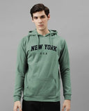 Adro Men'S Cotton Blend Neck Hooded Sweatshirt (H24-New-Pt-S_Pista)