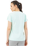 PUMPD Womens Solid Athletic Fit T-Shirt (PUMSS23WTP-007_Hint o Mint XXL)